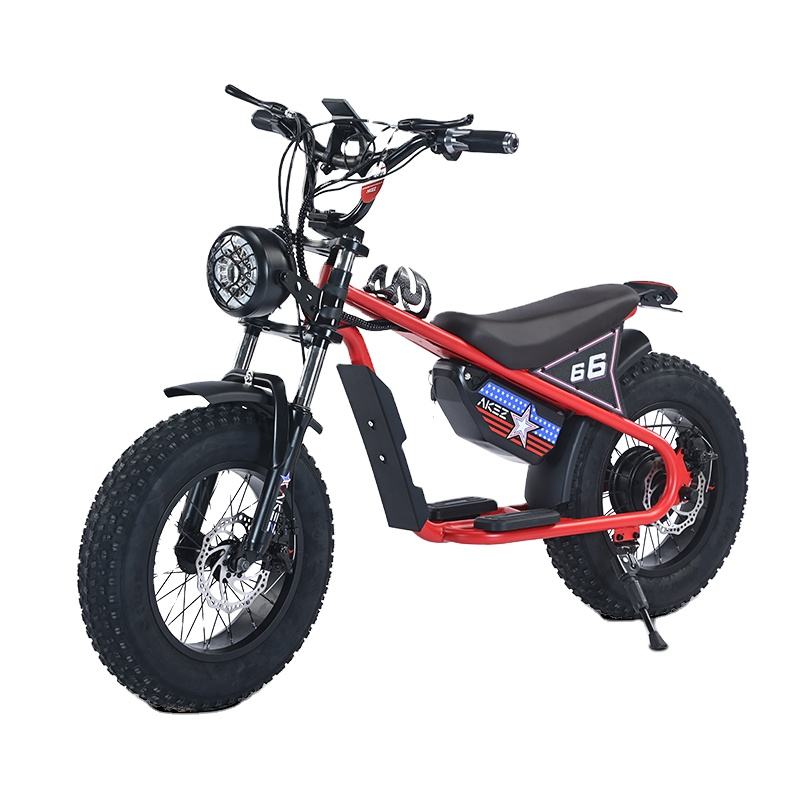 36V 350W 16 Inches Fat Tire Electric Motorcycle Designed for Children Child Motor Bike