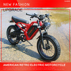 2025 Hot Sale 52V 25AH Electric Bike With 20 Inch Fat Tire Down Tube Rear Hub Motor for Commuting