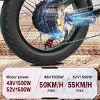 2025 China Factory E-Bike Electric Motorcycle With 52V Lithium Battery 55km Charge Urban and Off-Road Use
