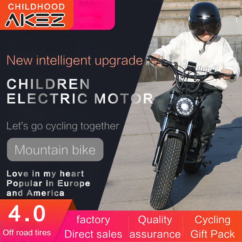 36V 350W 16 Inches Fat Tire Electric Motorcycle Designed for Children Child Motor Bike