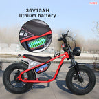 36V 350W 16 Inches Fat Tire Electric Motorcycle Designed for Children Child Motor Bike