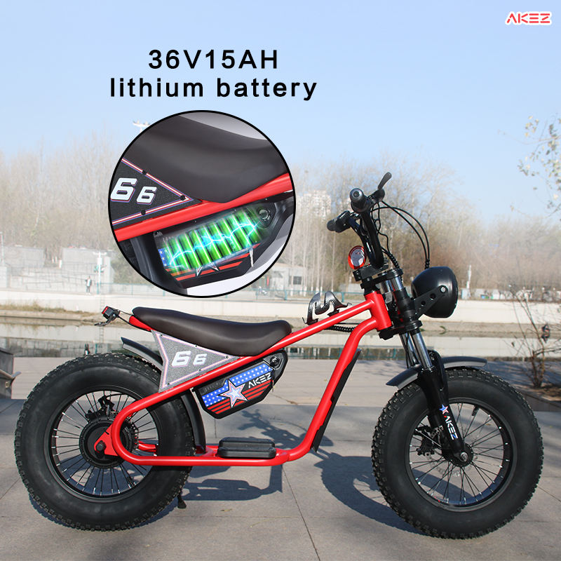 36V 350W 16 Inches Fat Tire Electric Motorcycle Designed for Children Child Motor Bike