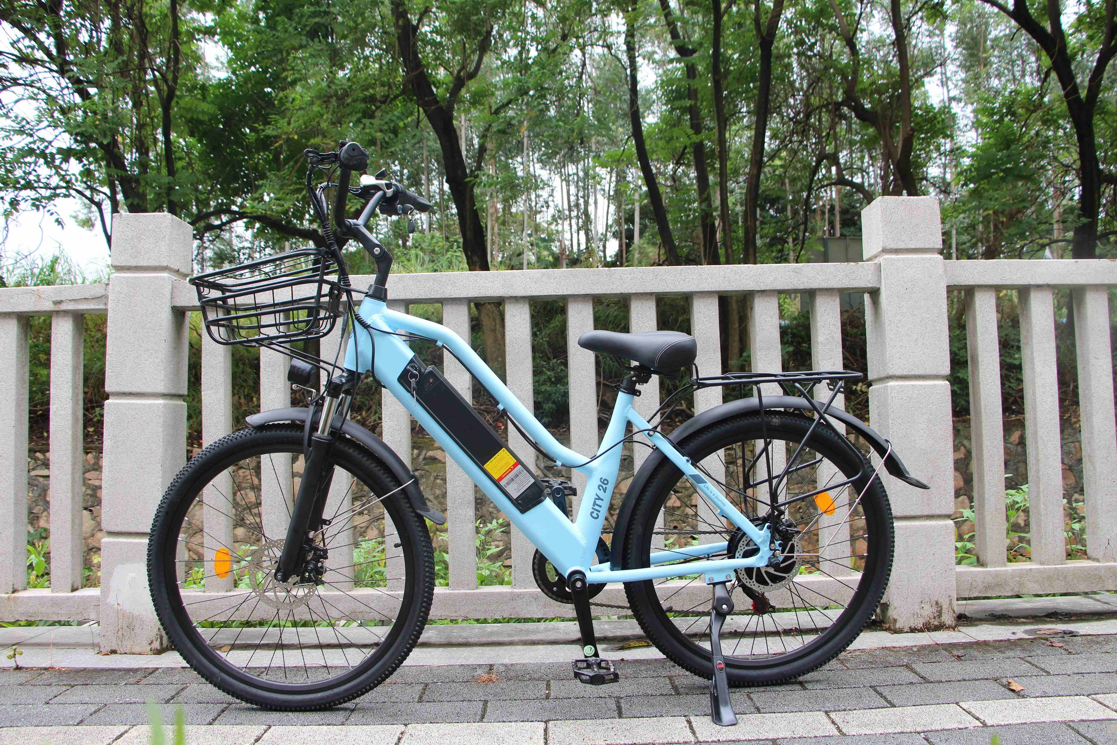 Hot Sale 500W 48V City Electric Bike 7 Speed Variable Speed Electric Bike Women Retro Commuting City Ebike
