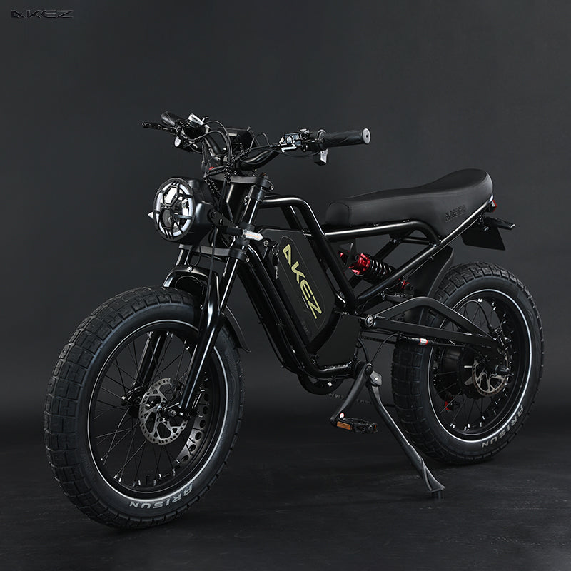 2025 Hot Sale 52V 25AH Electric Bike With 20 Inch Fat Tire Down Tube Rear Hub Motor for Commuting