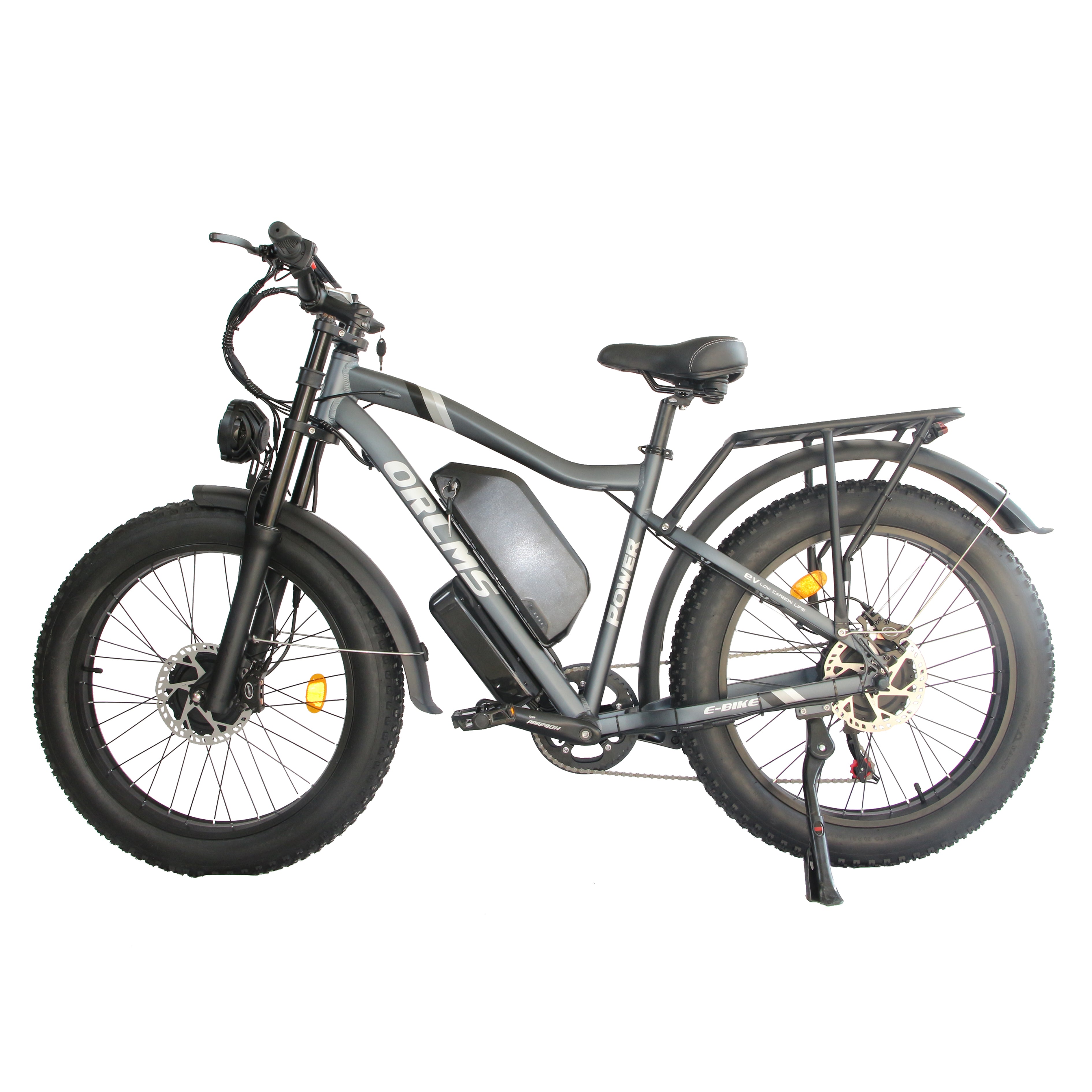 US Warehouse 2000W Dual Motor Electric Bike 25AH Battery Two Wheel Drive E-Bike 24*4.0" Fat Tire Dual Motor Electric Bicycle
