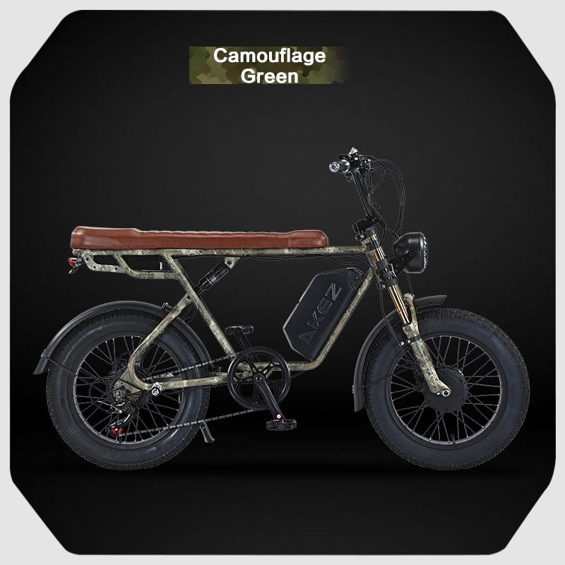 High Performance S1 1500W Vintage Hybrid Electric City Bike with 26AH Battery and 20 Inch Tires