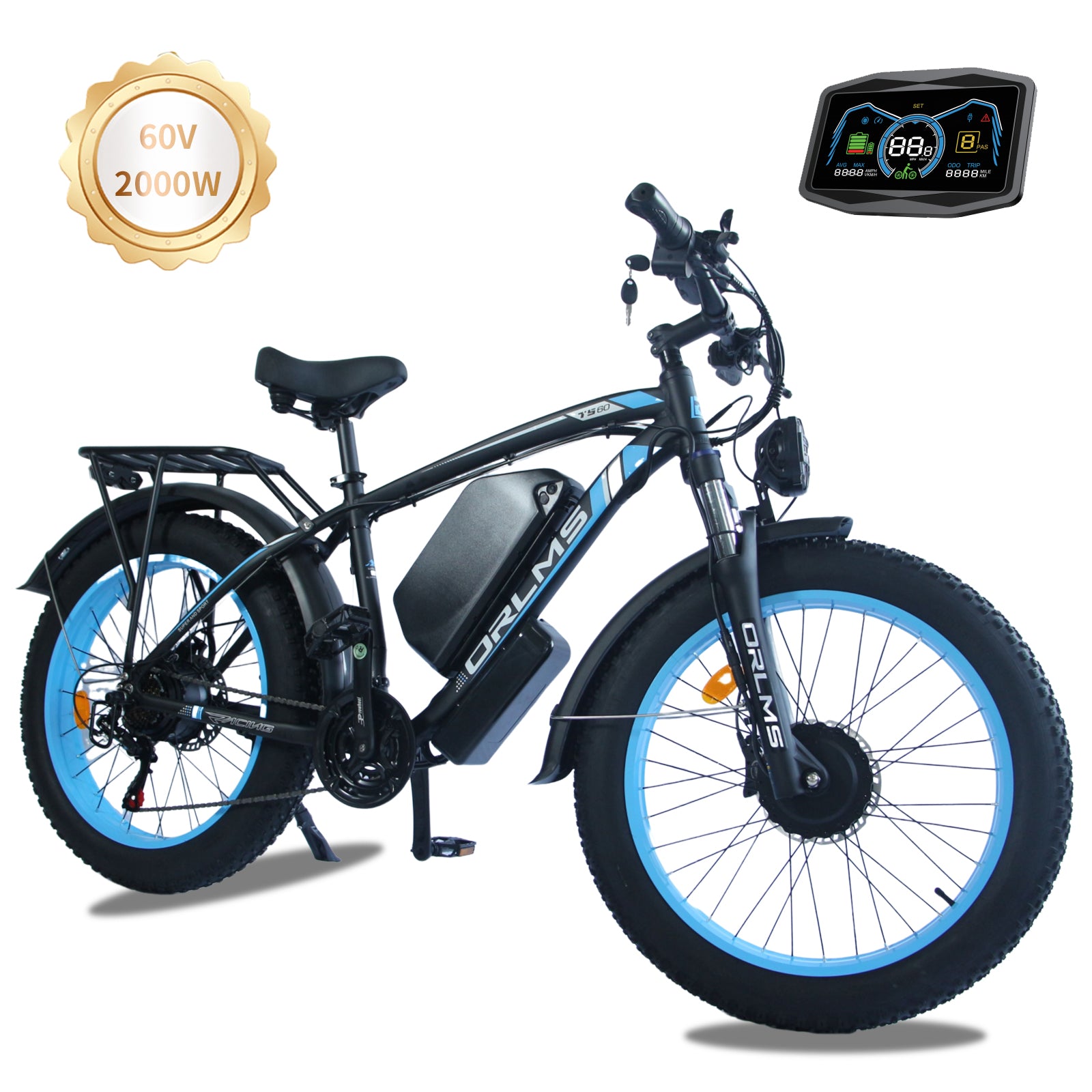 Daul Motor 2000w Ebike Full Suspension Hydraulic Brake Fat Tire Electric Bicycle E-bike Electric Mountain Bike for Adults