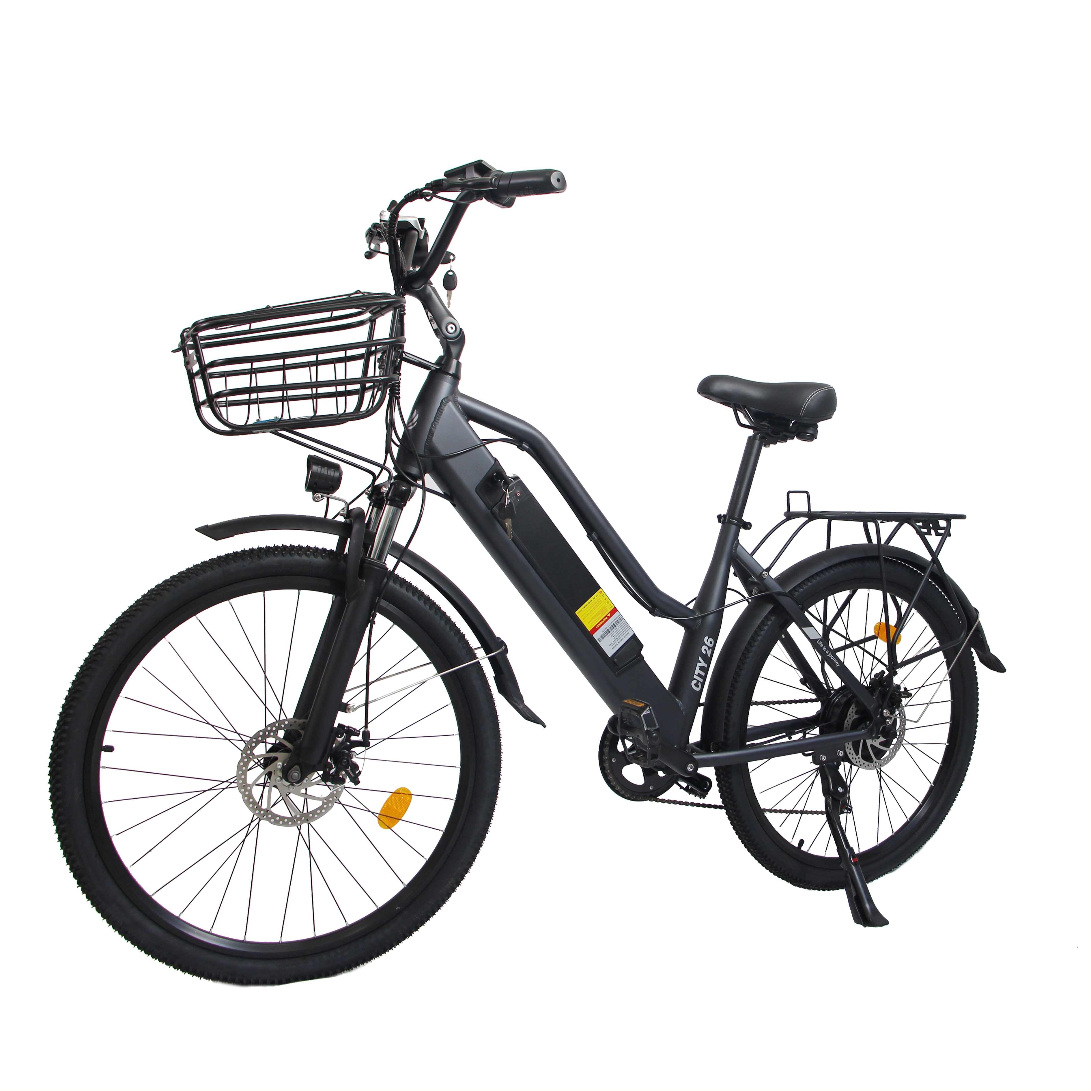 Hot Sale 500W 48V City Electric Bike 7 Speed Variable Speed Electric Bike Women Retro Commuting City Ebike