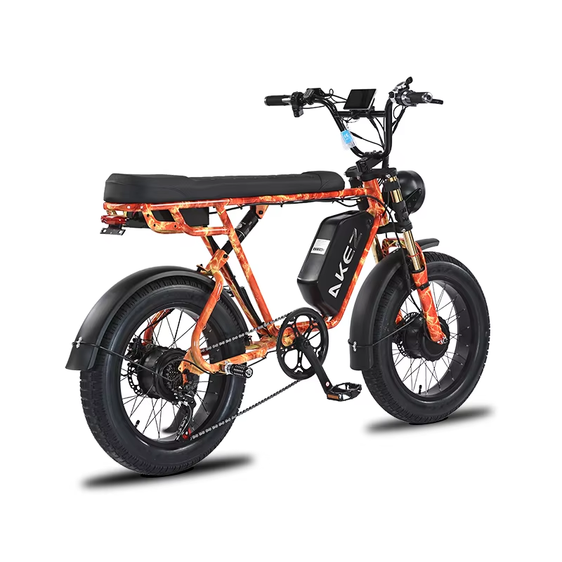 High Performance S1 1500W Vintage Hybrid Electric City Bike with 26AH Battery and 20 Inch Tires