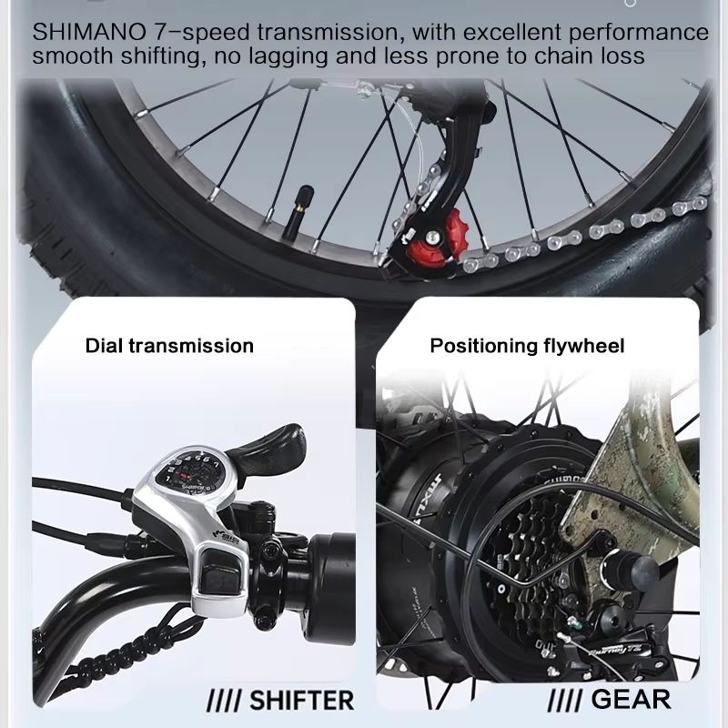 High Performance S1 1500W Vintage Hybrid Electric City Bike with 26AH Battery and 20 Inch Tires
