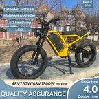 2025 OEM 48V 750W Fat Model Mountain E-Bike Big Aluminum Frame Battery With 13Ah Lithium Power Supply